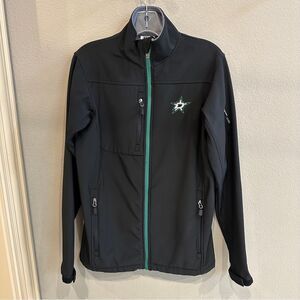 NHL | Dallas Stars  Black Performance Jacket Green STARS logo on back and chest